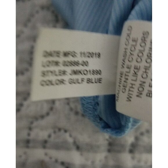 Johnnie O Vaughn Gulf Blue 1/4 Zip Long Sleeve Performance Pullover UPF50 Sz XL - Picture 7 of 8